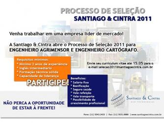 Processo de seleção para agrimensor e cartógrafo