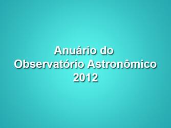 Anuário Astronômico Sol 2012