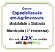 Matrícula curso Especialização em Agrimensura - 1ª remessa